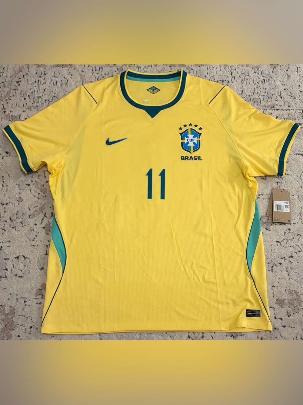 Nike Authentic Brazil Team 2026 Raphinha #11 Jersey IF7054-724 Men’s Sz: XXL